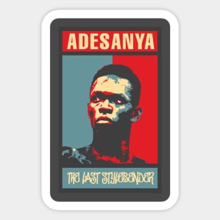 Israel Adesanya  the last style bender Poster style Sticker